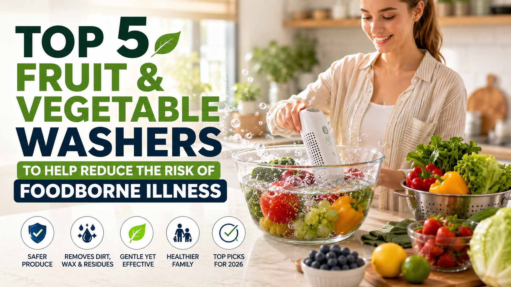 중독 위험을 줄여주는 과일 및 채소 세척기 추천 TOP 5 (Top 5 Fruit and Vegetable Washers to Help Reduce the Risk of Foodborne Illness)