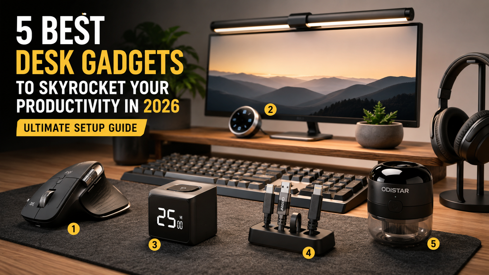 2026 Desk Setup Guide: 5 Best Desk Gadgets to Boost Productivity and Comfort