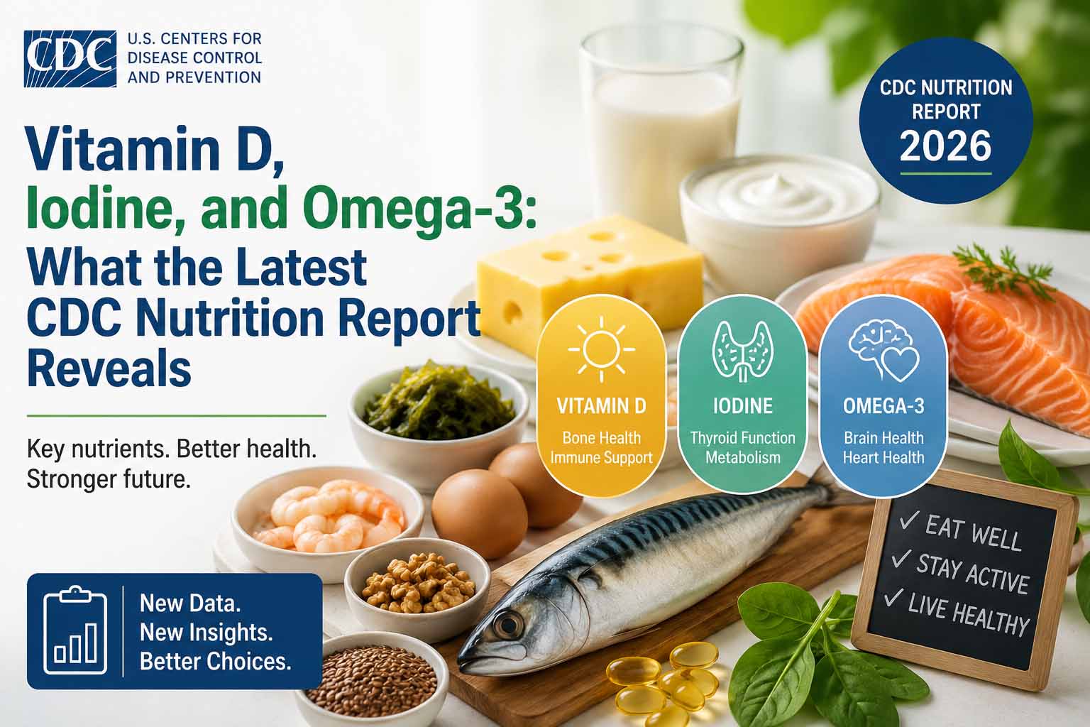 Vitamin D, Iodine, and Omega-3: What the Latest CDC Nutrition Report Reveals