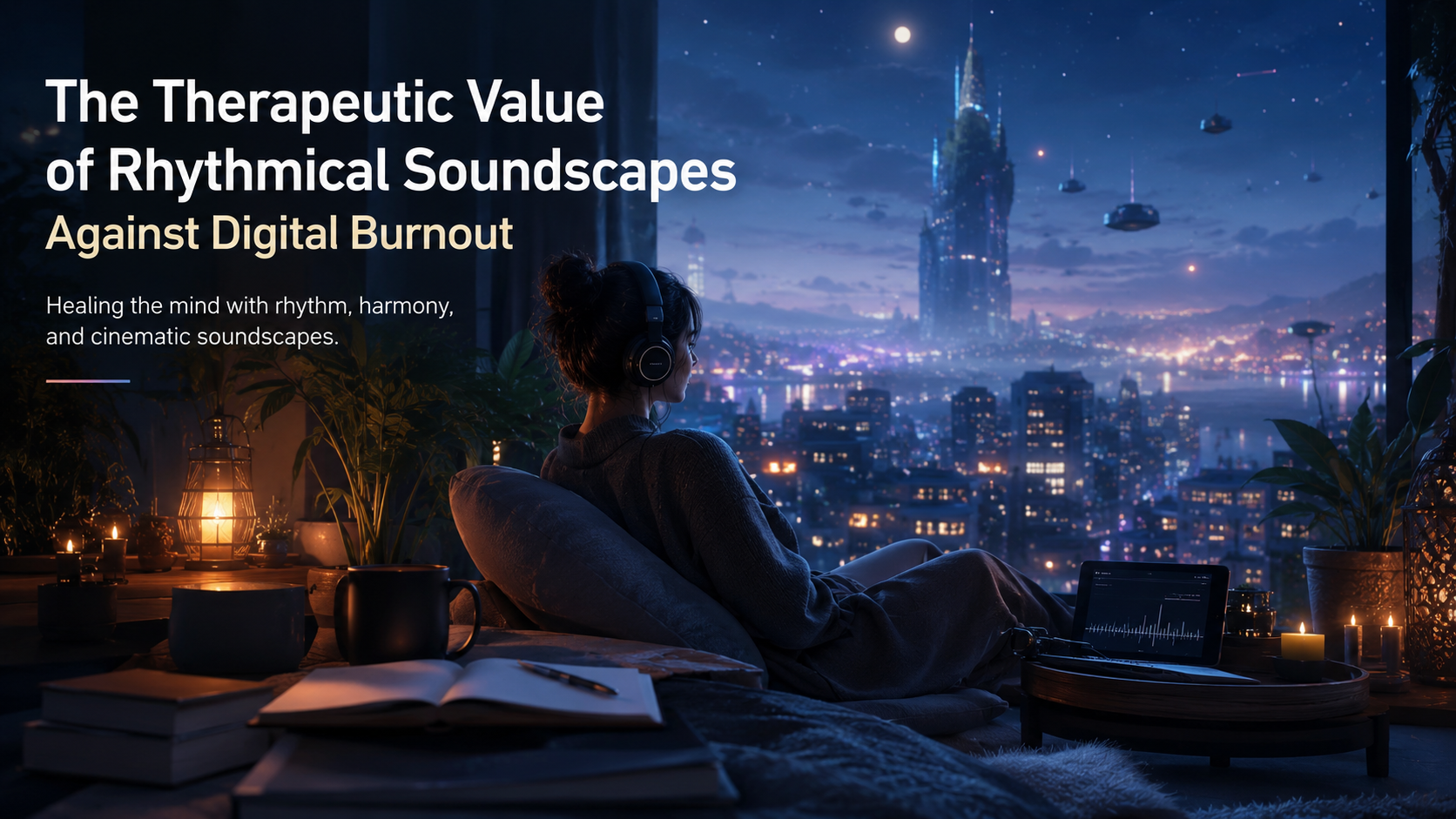 The Therapeutic Value of Rhythmical Soundscapes Against Digital Burnout