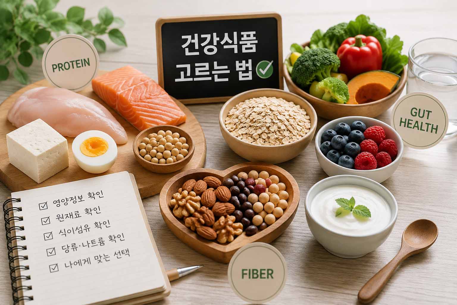 건강식품 고르는 법: 단백질·식이섬유·장 건강 제대로 알아보기