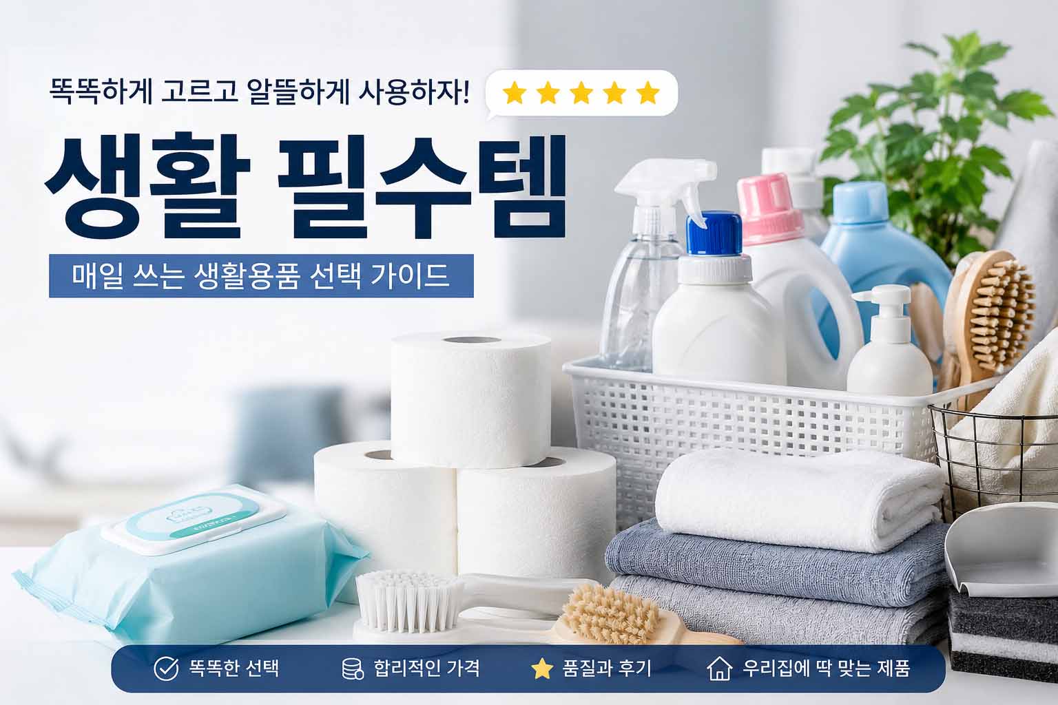 매일 쓰는 생활용품, 어떻게 골라야 할까? 돈 낭비 줄이는 생활 필수템 선택 가이드