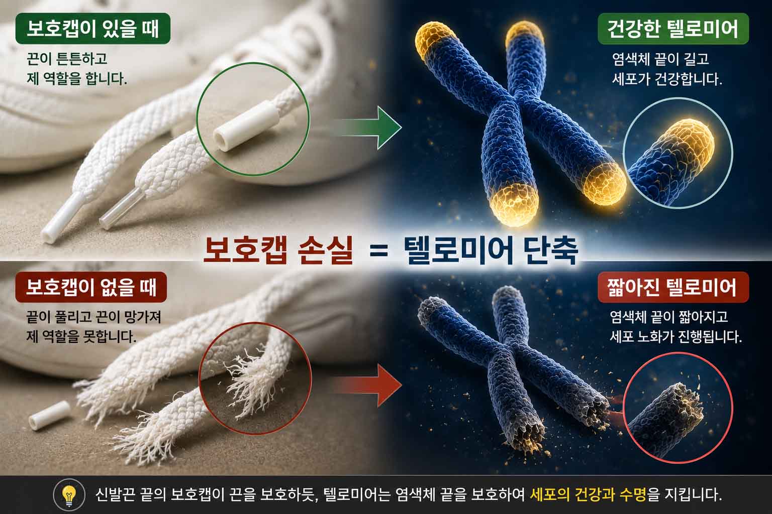 텔로미어란 무엇인가? 세포 노화와 수명의 비밀